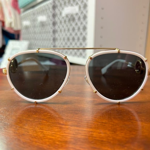 Versace Medusa Metal Aviator Sunglasses - Picture 1 of 6